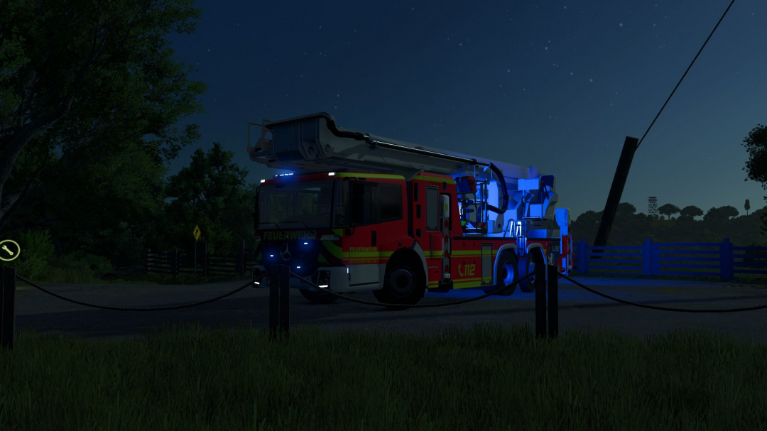 Mercedes Benz Econic WISS telescopic mast platform V1.0