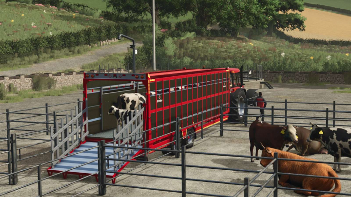 fs25-mods,  Broughan 28 Ft Animal Trailer V1.0.0.1