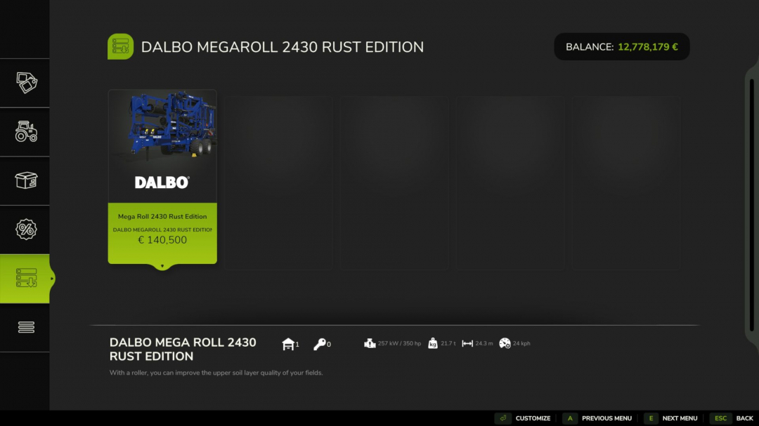 Dalbo MegaRoll 2430 Rust Edition V1.5