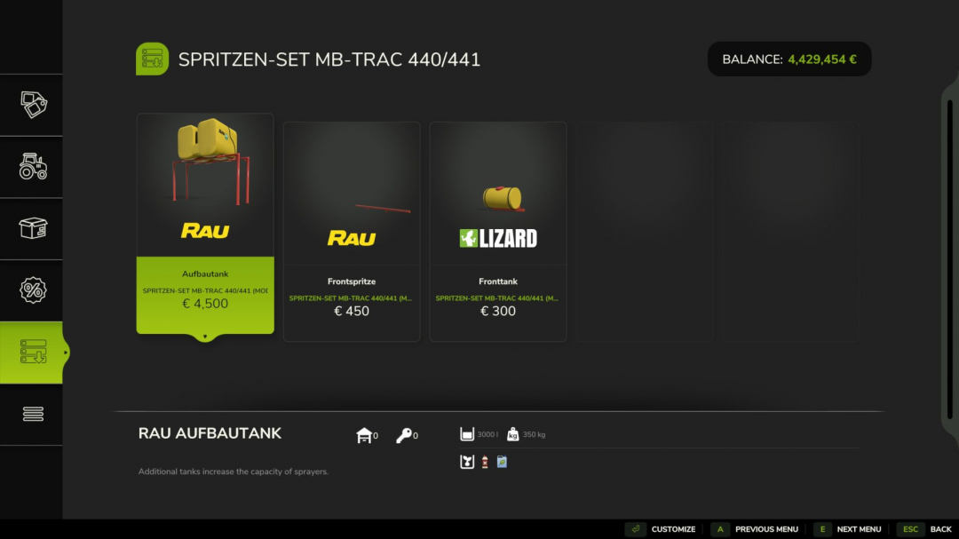 RAU/LIZARD spreader pack V1.0
