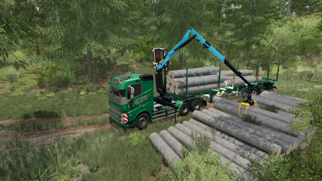 Volvo FH 16 Forestry Z-Crane Semi Pack V1.0.0.4