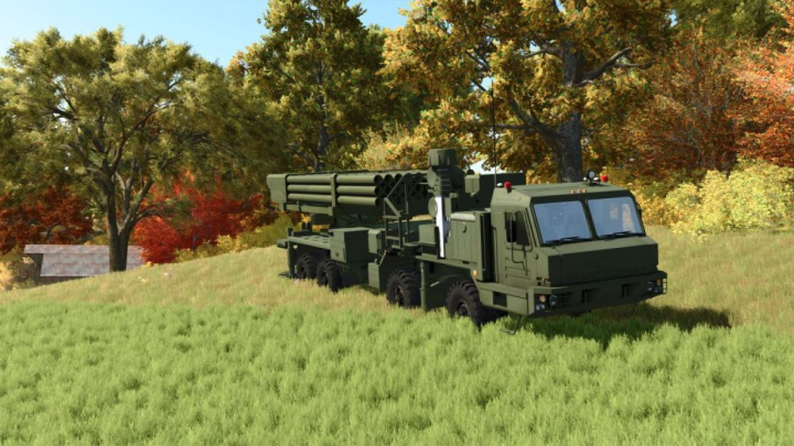 fs25-mods,  BAZ-6944 (Multiple Rocket Launcher Variant) V1.0