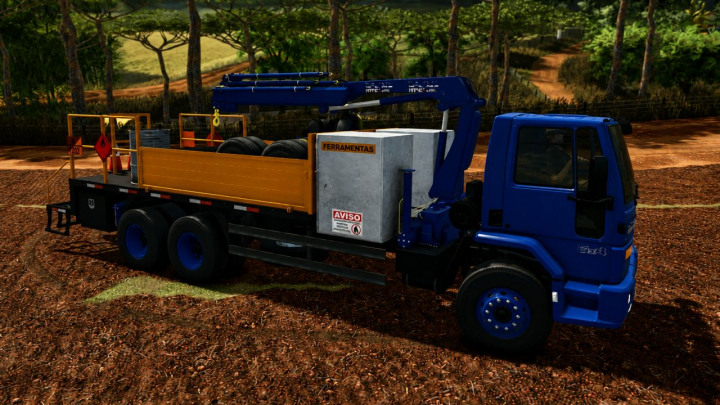 fs25-mods,  Ford Cargo Truck with Knuckle-Boom Crane (Tire Service) v1.0