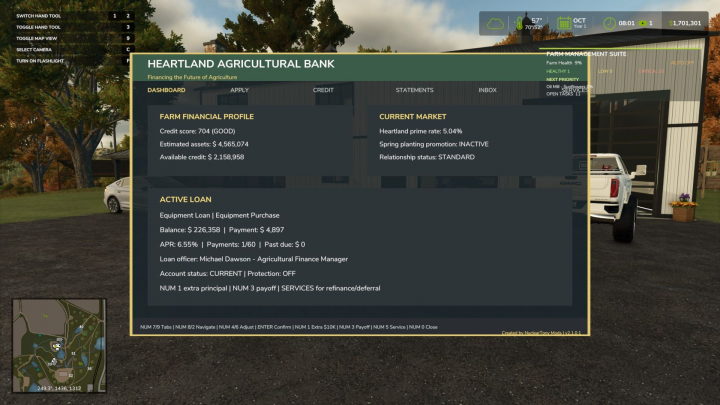 fs25-mods,  Heartland Agricultural Bank (Realistic Loans) V1.0