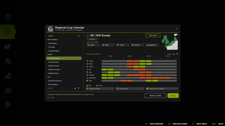 fs25-mods,  Regional Crop Calendar V1.1.0.2