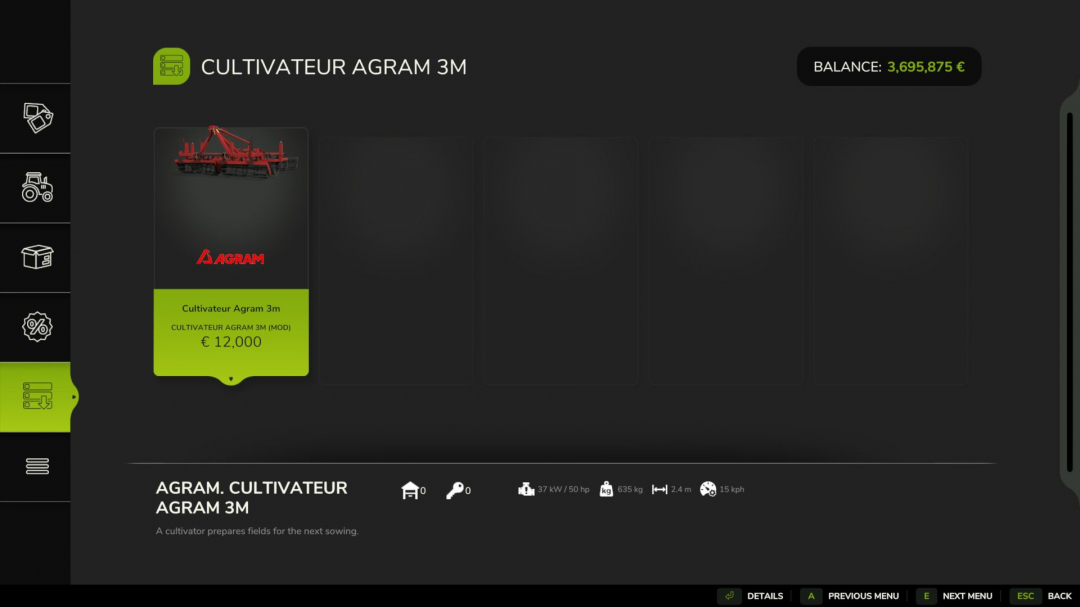 Agram 3m Cultivator V1.0