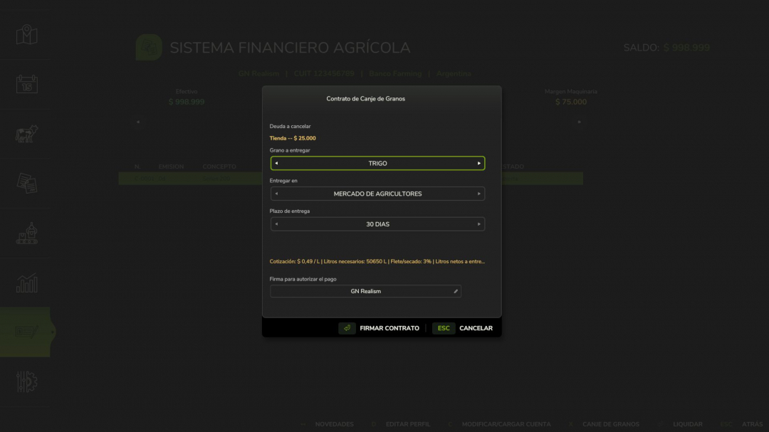 Agricultural Financial System V1.0
