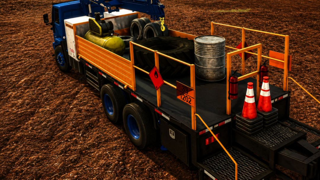 Ford Cargo Truck with Knuckle-Boom Crane (Tire Service) v1.0