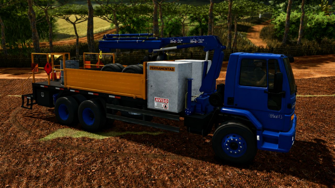 Ford Cargo Truck with Knuckle-Boom Crane (Tire Service) v1.0