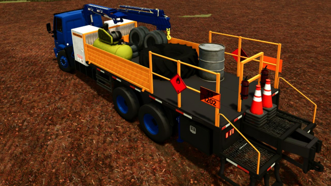 Ford Cargo Truck with Knuckle-Boom Crane (Tire Service) v1.0