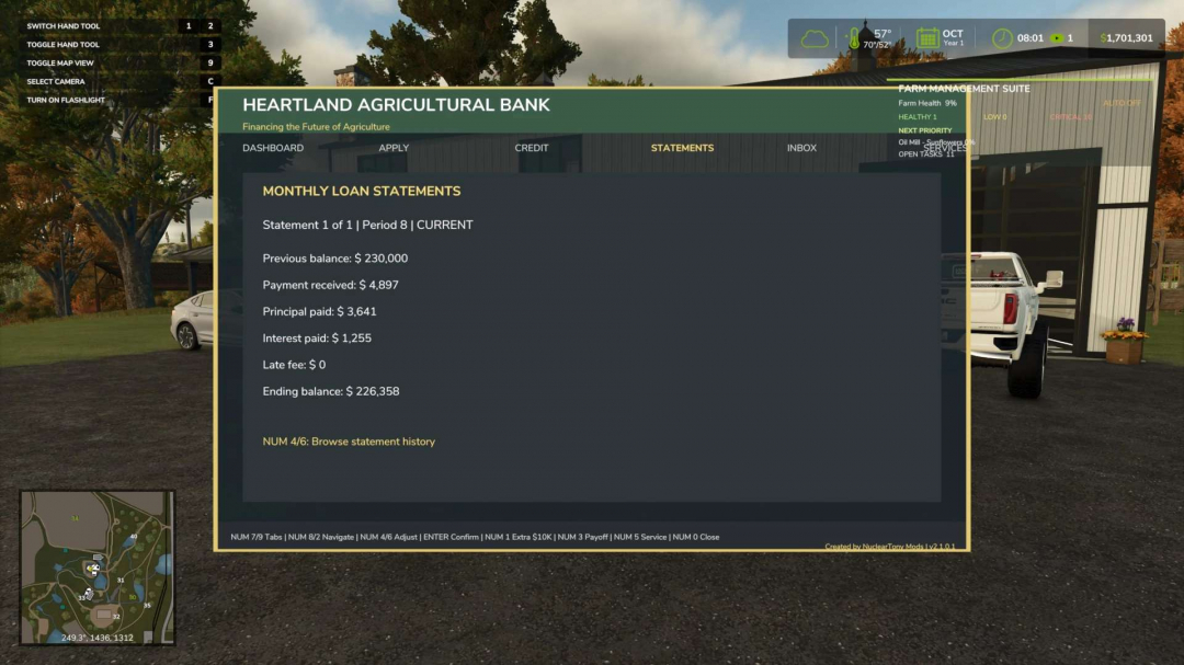 Heartland Agricultural Bank (Realistic Loan System) v1.0
