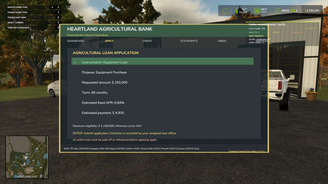 Heartland Agricultural Bank (Realistic Loan System) v1.0