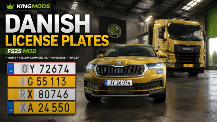fs25-mods,  Danish License Plates V1.0