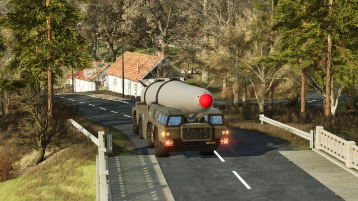 fs25-mods,  MAZ Missile Transporters & NASA Launch Vehicles V1.0