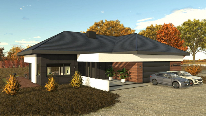 fs25-mods, Modern House With Garage V1.0