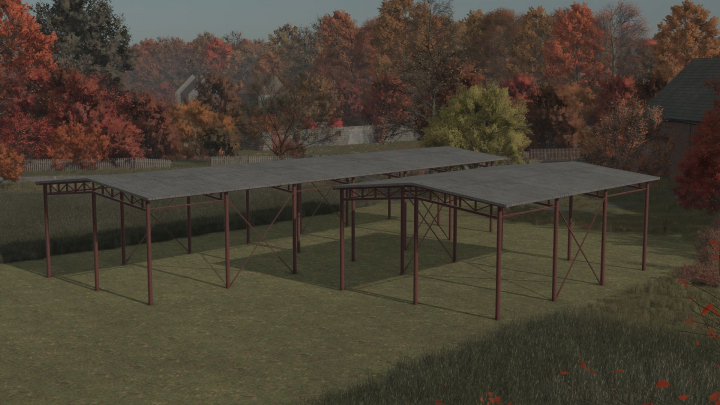 fs25-mods, Pack of old bale sheds V1.0