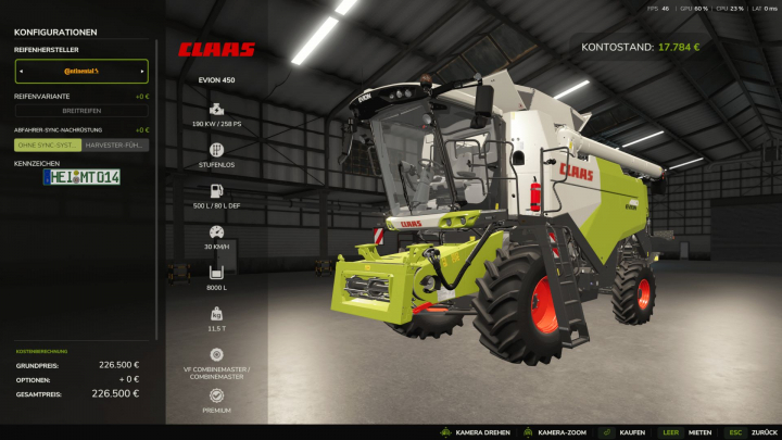 fs25-mods, Realistic Combine V1.0.1.3