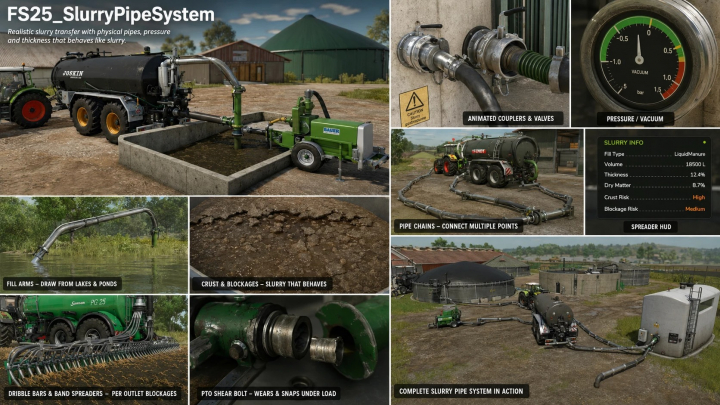 fs25-mods, Slurry Pipe System v1.0.1.5