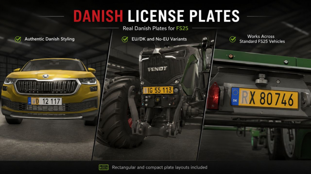 Danish License Plates V1.0