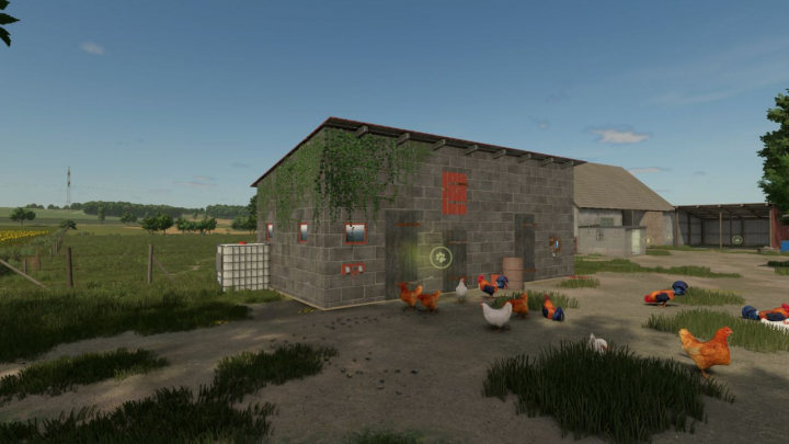 fs25-mods, Farm Building with Chicken Coop V1.0