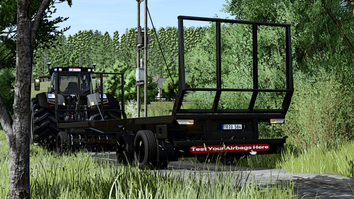 fs25-mods, Flatbed trailer with a completely redesigned rear and IC V1.0.0.1