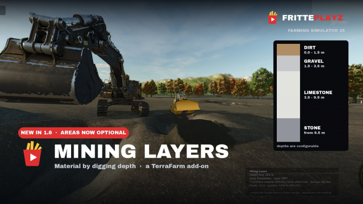 fs25-mods, Mining / Pit Layers (TerraFarm Add-on) V1.6