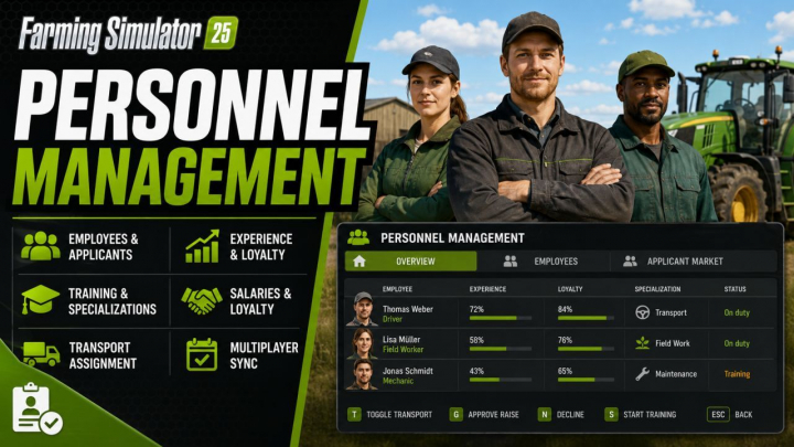 fs25-mods,  Personnel Management V1.1.3