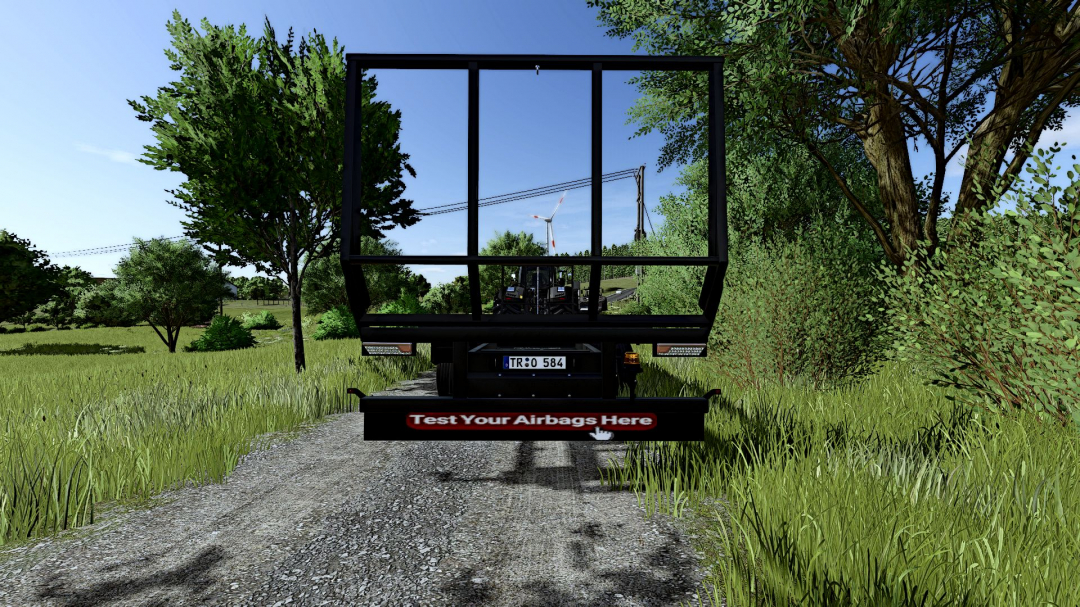 Flatbed trailer with a completely redesigned rear and IC V1.0.0.1