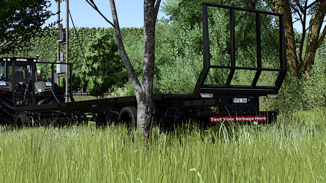 Flatbed trailer with a completely redesigned rear and IC V1.0.0.1