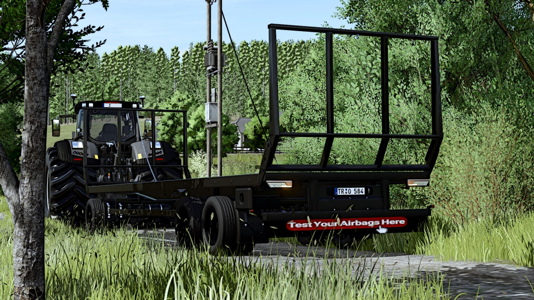 Flatbed trailer with a completely redesigned rear and IC V1.0.0.1