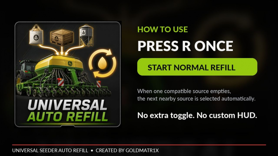 Universal Seeder Auto Refill V1.0.1