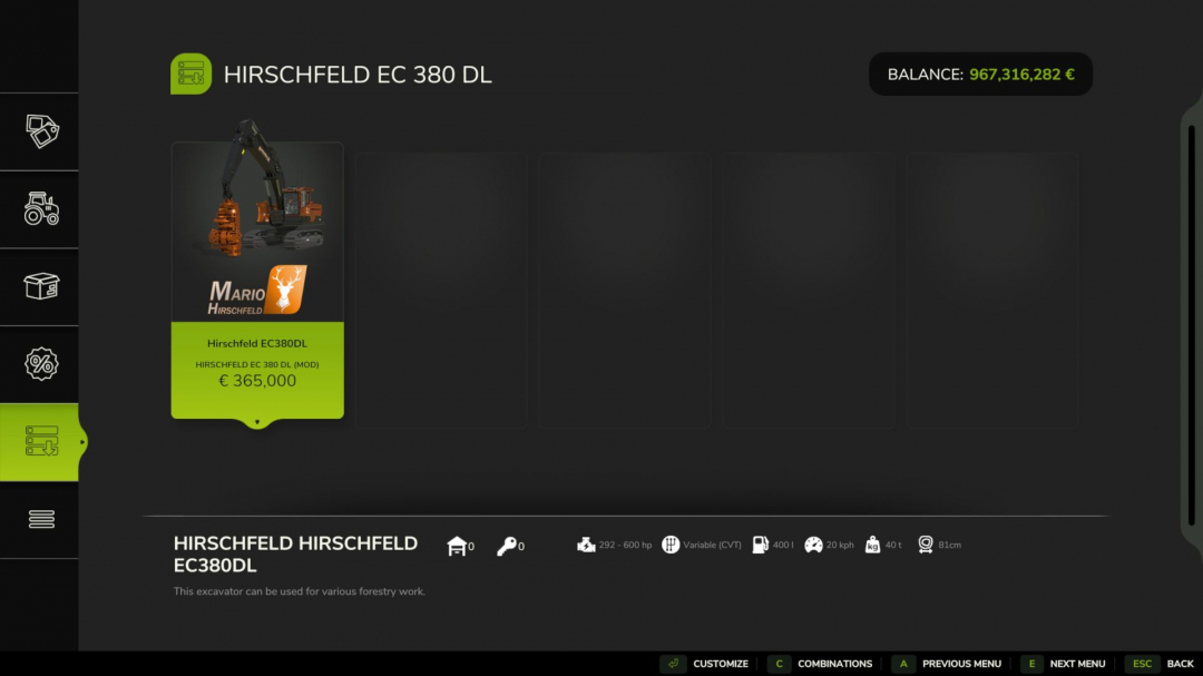 Volvo EC 380 Hirschfeld Edition V1.0.3.7
