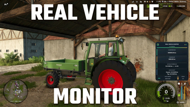 fs25-mods,  Real Vehicle Monitor V1.0