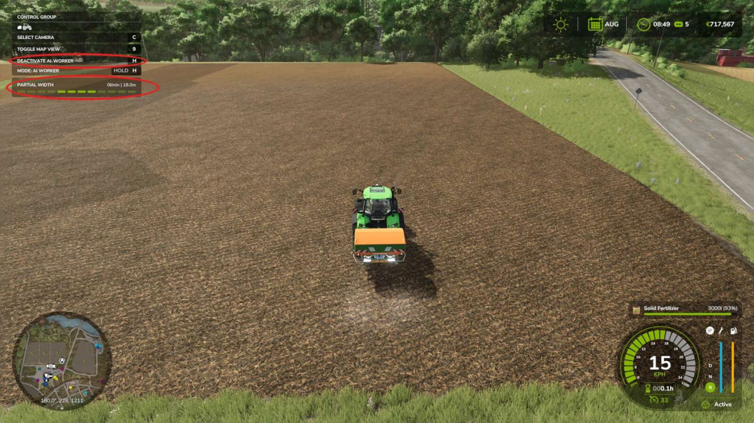 Fertilizer WorkWidth v1.1
