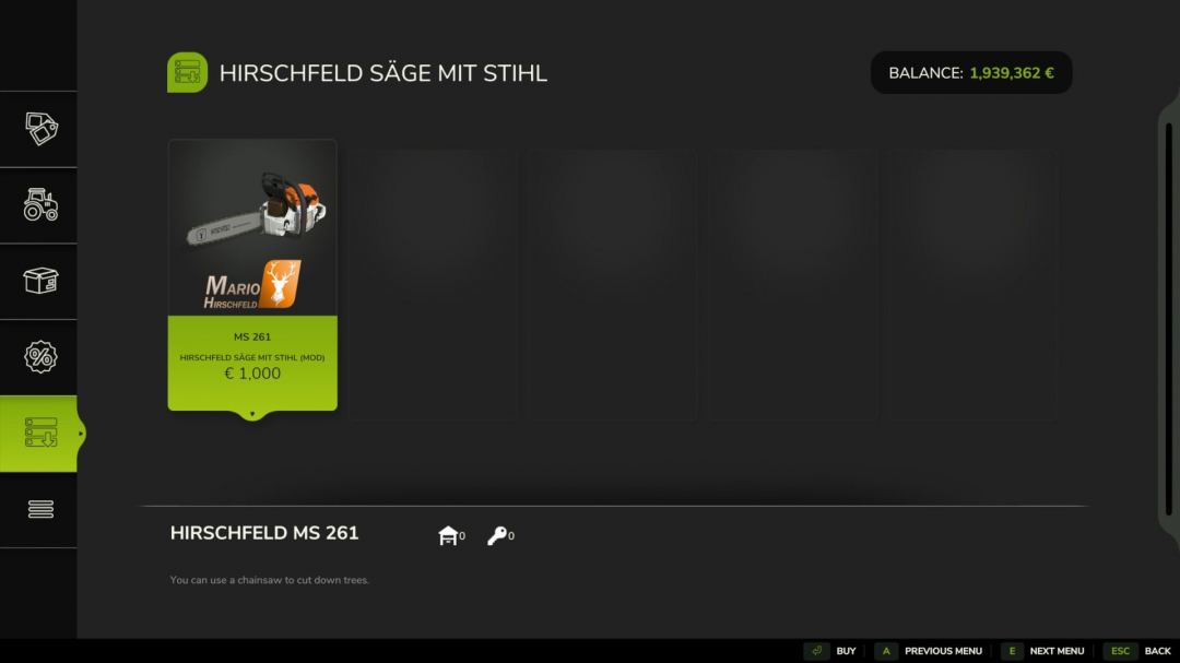 Hirschfeld Chainsaw V1.0