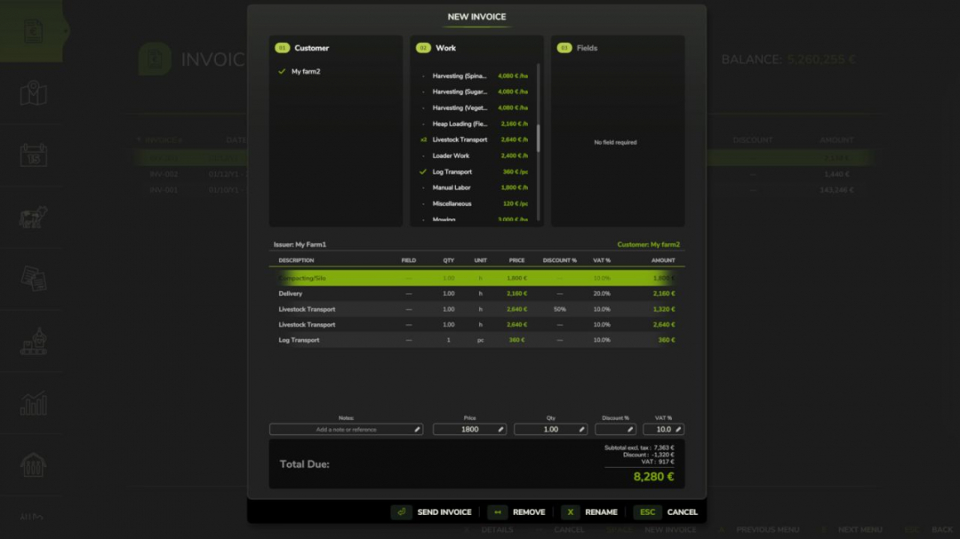 Invoices V1.2.1