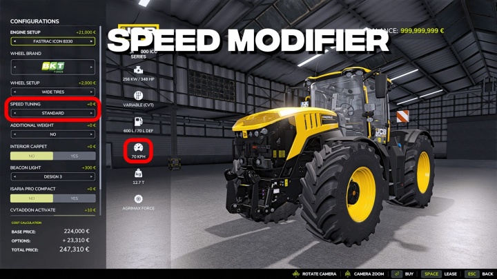 fs25-mods,  Speed modifier V1.0