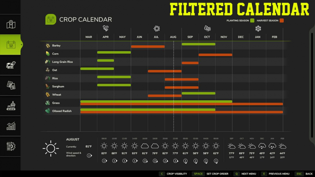 Crop Calendar Filter V1.0
