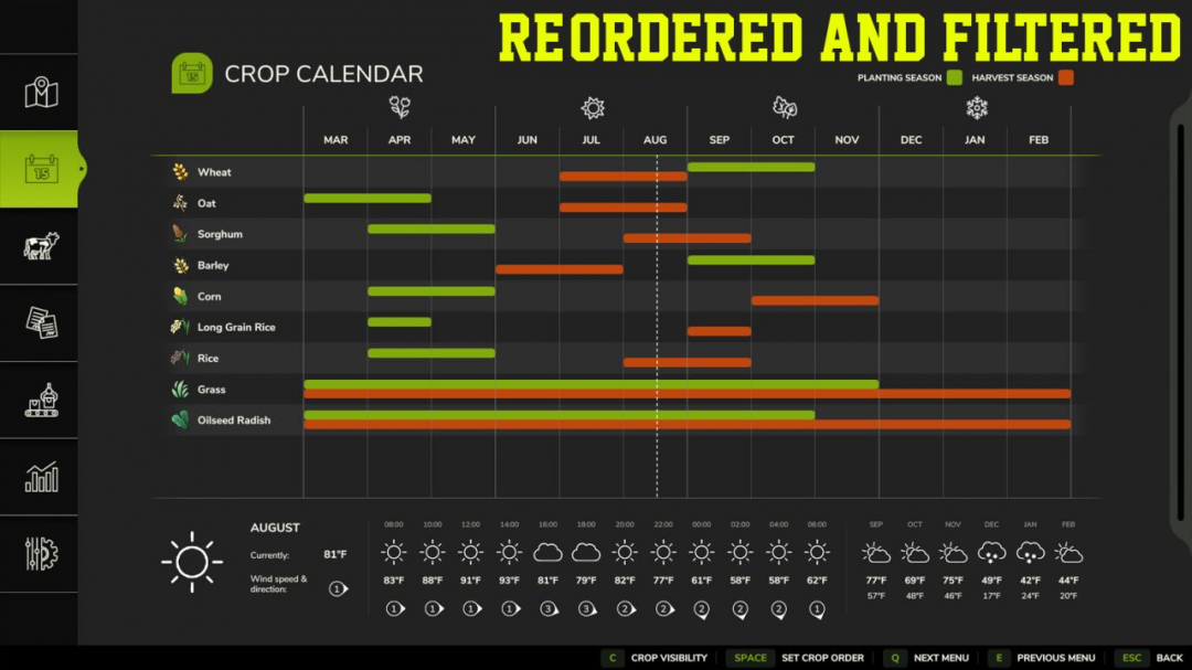 Crop Calendar Filter V1.0