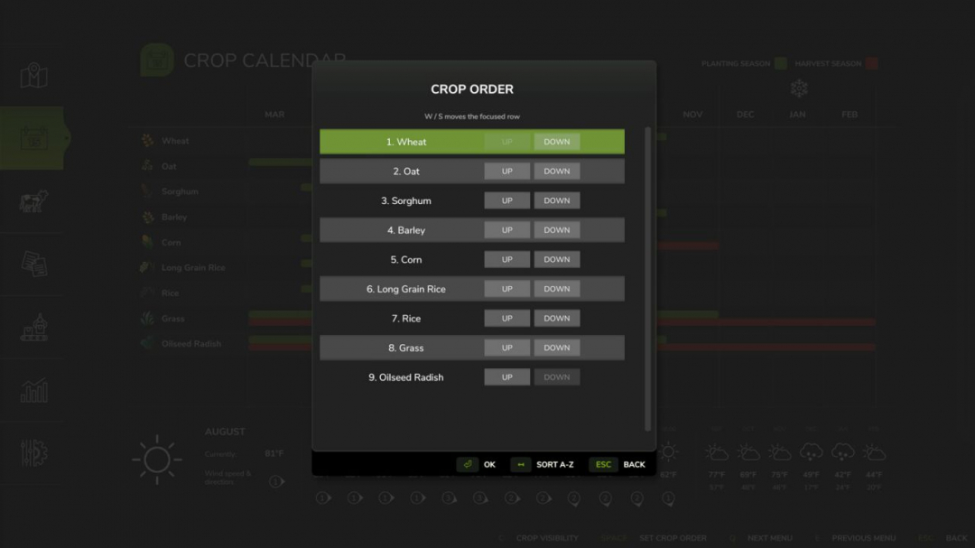 Crop Calendar Filter V1.0