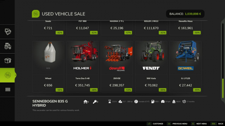 fs25-mods, Configurable Sales V1.0