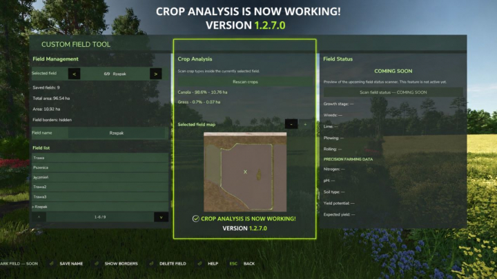 fs25-mods,  Custom Field Tool V1.2.7