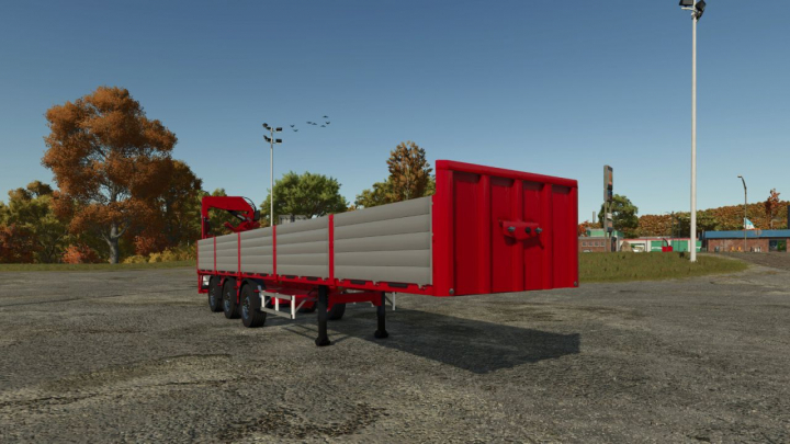 fs25-mods,  Platform Trailer With Crane V1.0