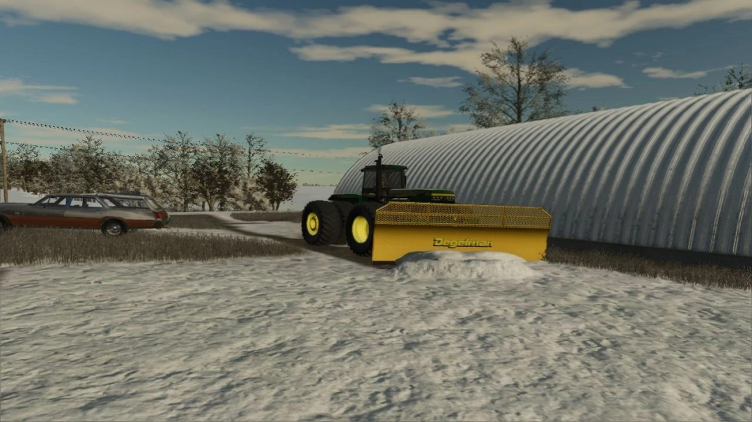 John Deere 8850 Kinze Repower and Degelman 46/57 Dozer Blade v1.0