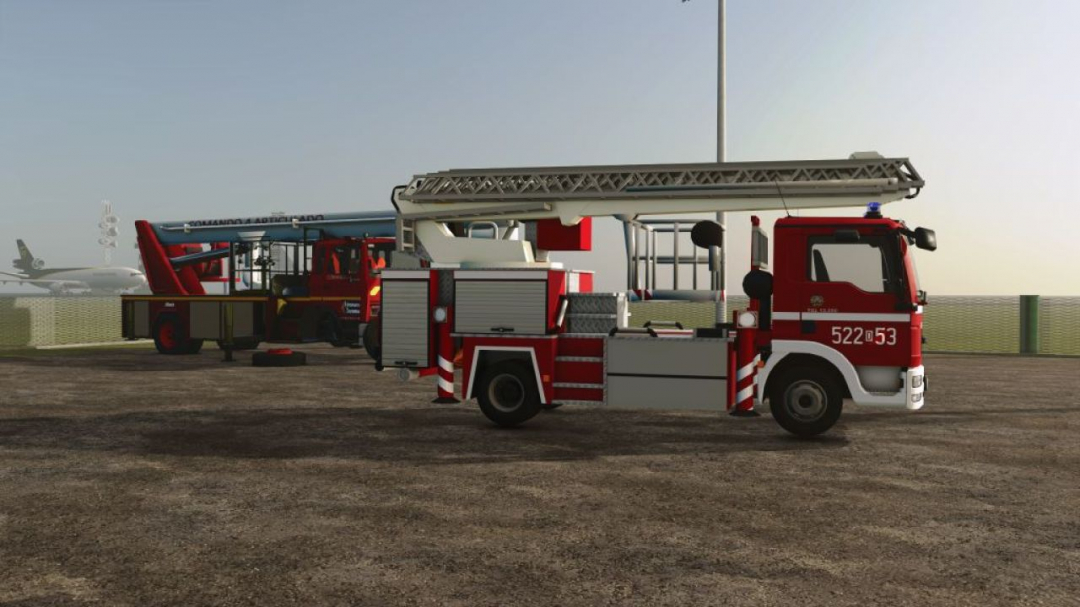 MAN TGM / Fire Department Aerial Ladder Truck V1.0