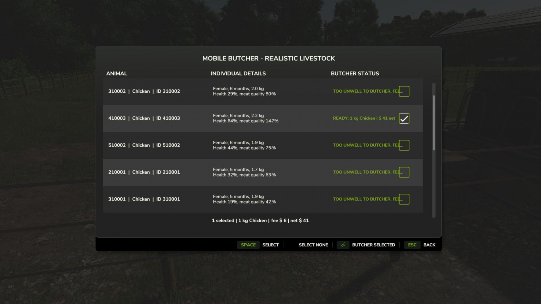 Mobile Butcher – Realistic Livestock Version V1.1.0.6