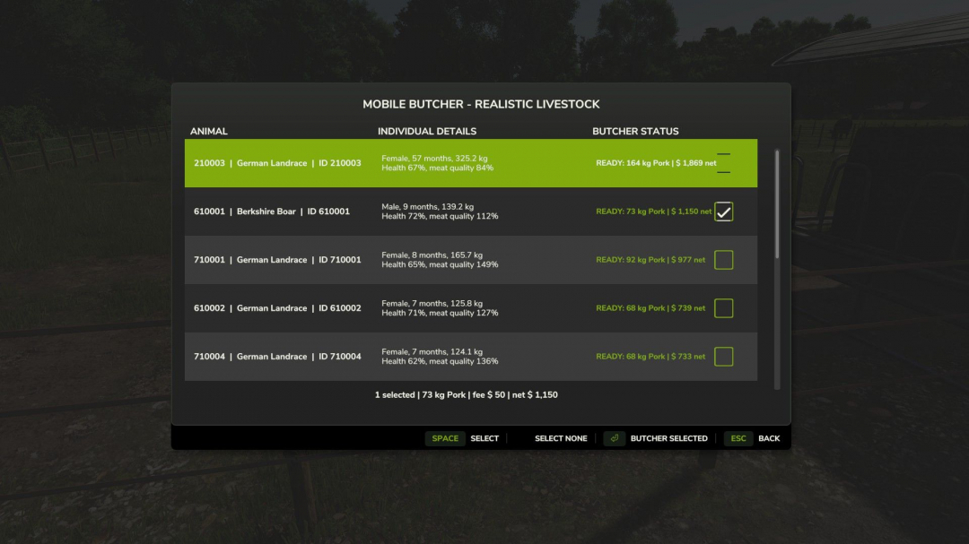Mobile Butcher – Realistic Livestock Version V1.1.0.6