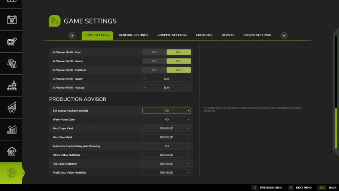 Production Advisor V1.0