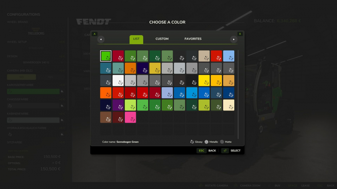 Sennebogen G340/Fendt Cargo T740 V1.1