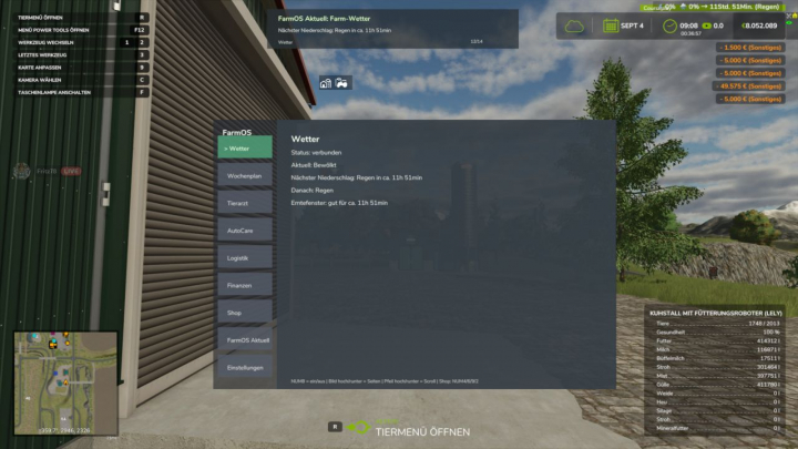 fs25-mods,  Weather Forecast HUD V1.2